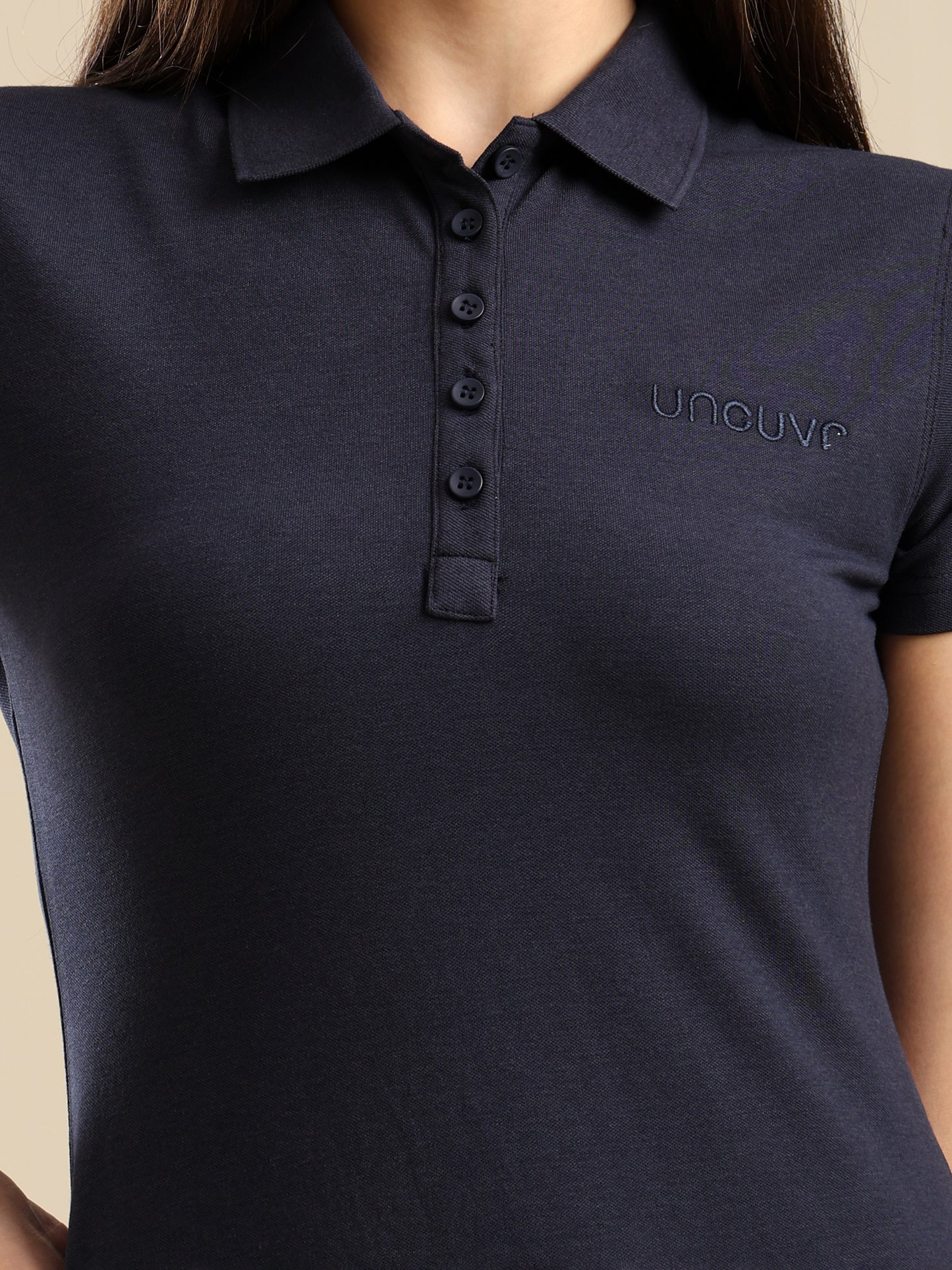Uncuvr Effortless Mood Indigo Bamboo Polo T-Shirt Dress: Smart, Soft & Sustainable