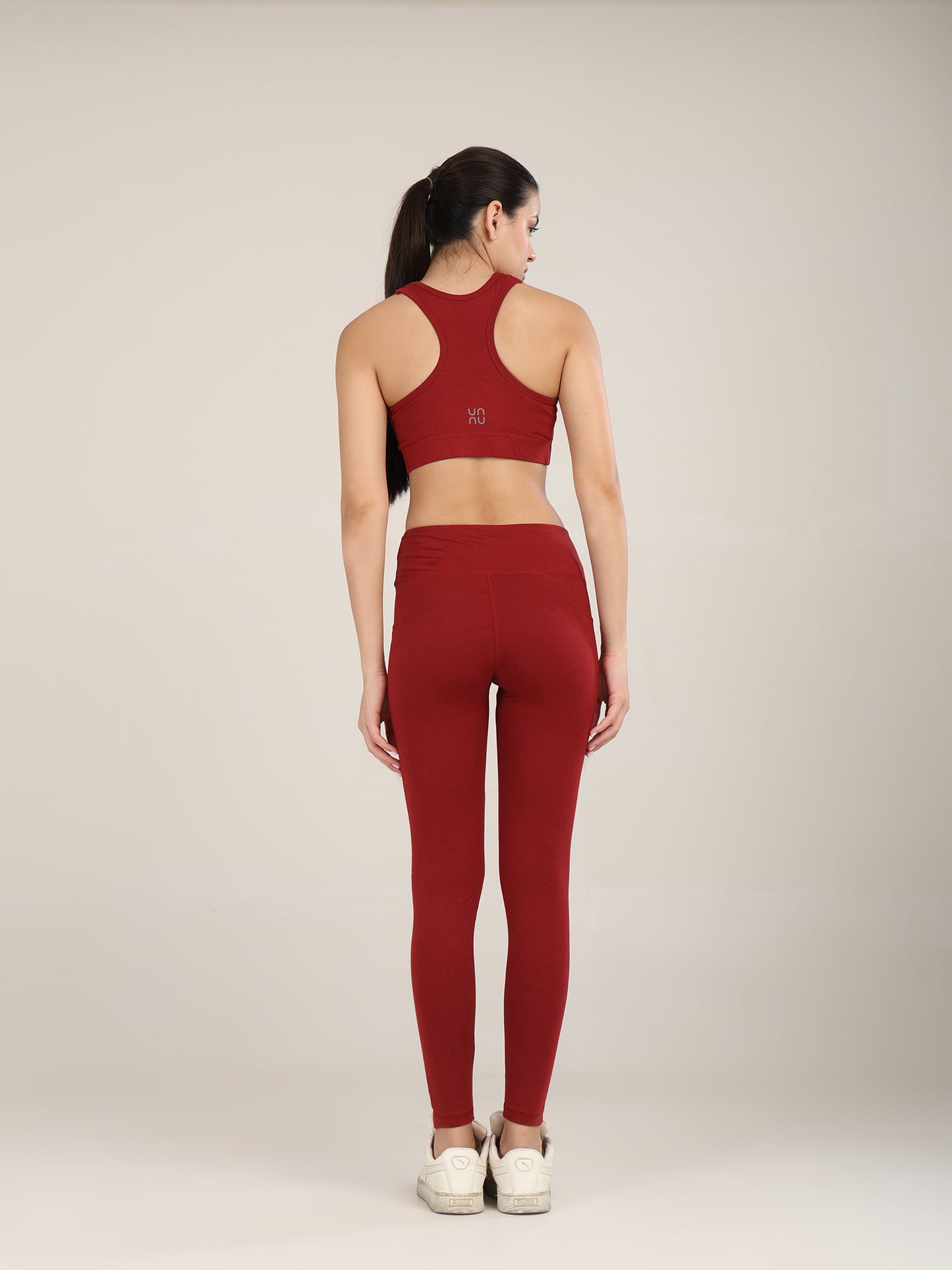 Uncuvr Deep Red Bamboo Activewear Set: Where Comfort Meets Performance