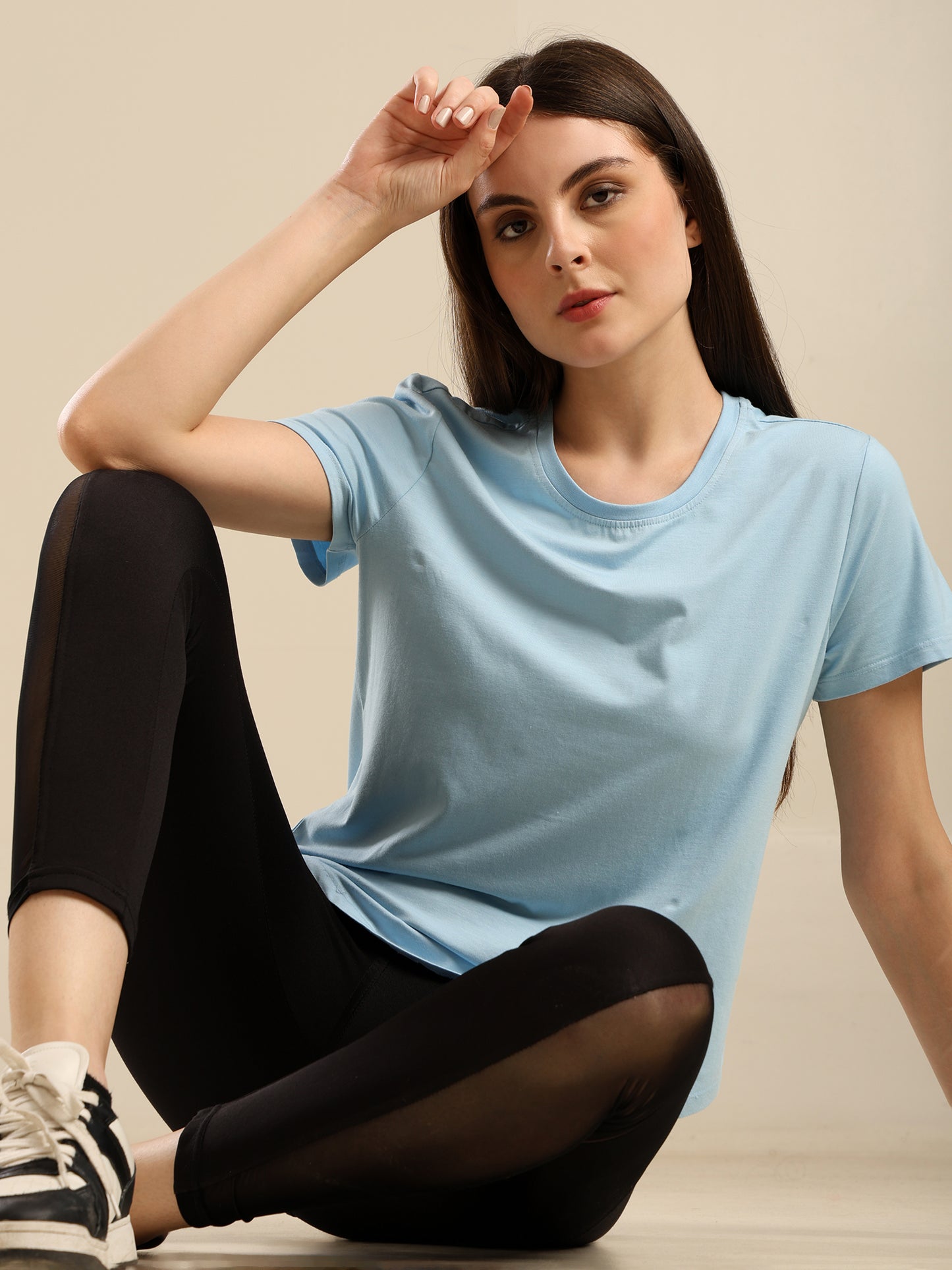 Uncuvr Ice Blue Bamboo Comfort T-Shirt: Soft, Breezy & Effortless All Day