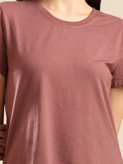 Uncuvr Dusty Pink Bamboo Comfort T-Shirt: Soft, Breezy & Effortless All Day