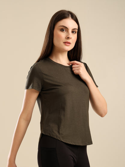 Uncuvr Deep Olive Bamboo Comfort T-Shirt: Soft, Breezy & Effortless All Day