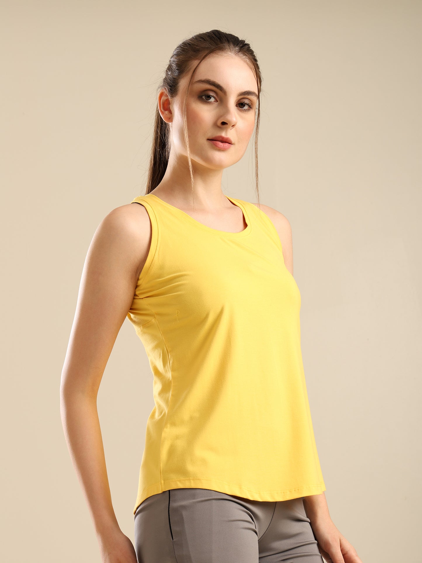Uncuvr Sunshine Yellow Bamboo Keyhole Tank: Move Freely, Feel Beautiful