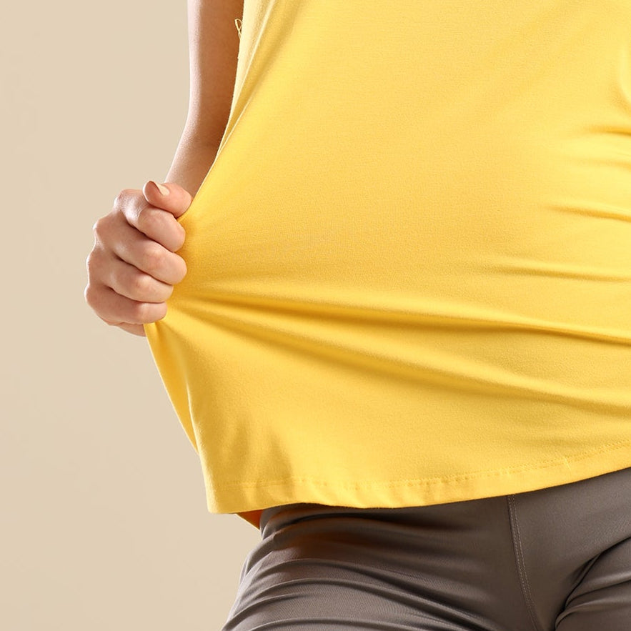 Uncuvr Sunshine Yellow Bamboo Keyhole Tank: Move Freely, Feel Beautiful