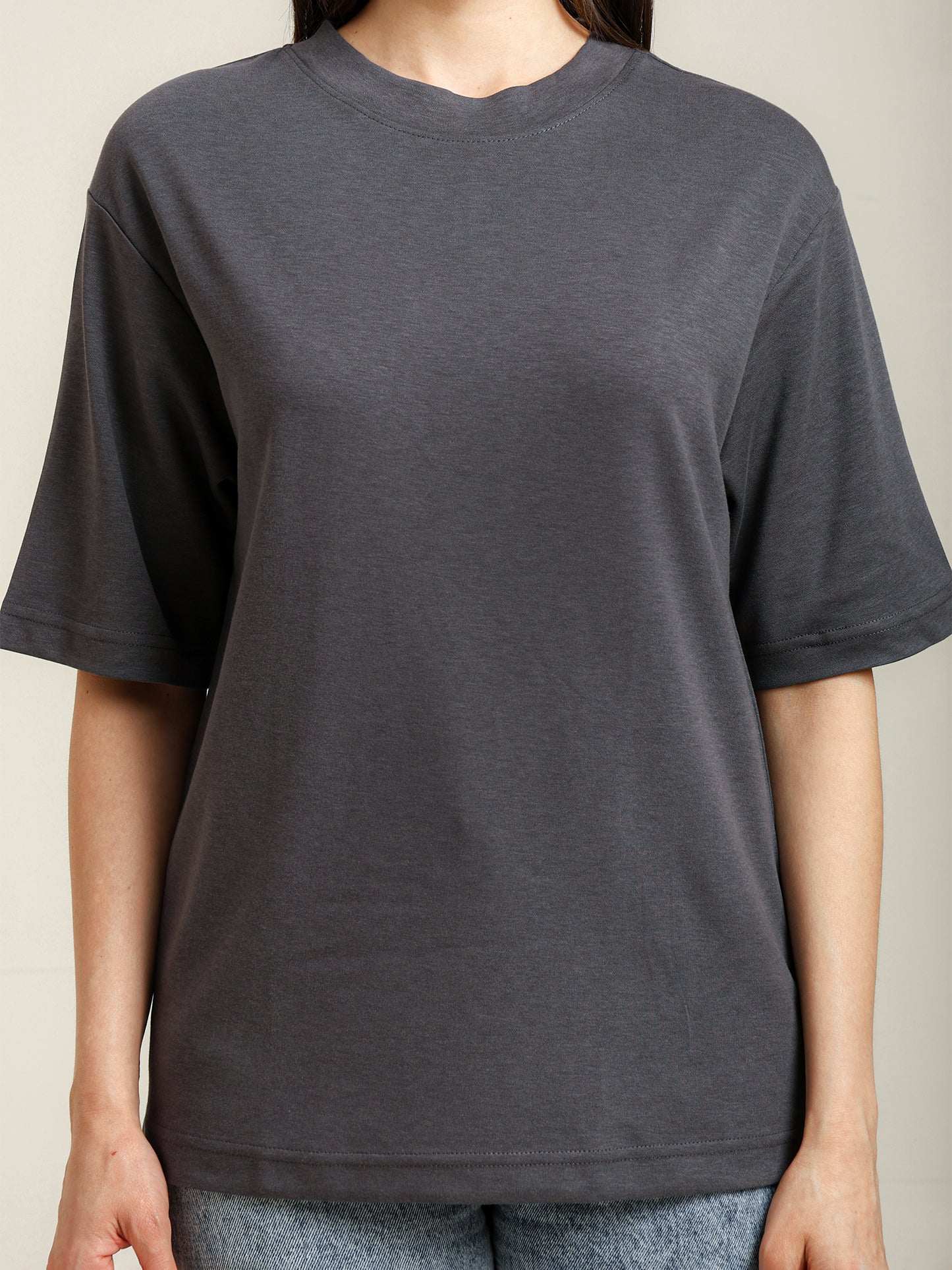 Uncuvr Grey Bamboo Oversize T-Shirt: Soft, Breezy & Effortless All Day