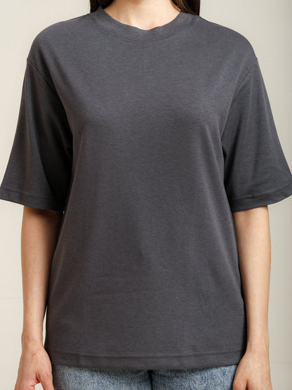 Uncuvr Grey Bamboo Oversize T-Shirt: Soft, Breezy & Effortless All Day