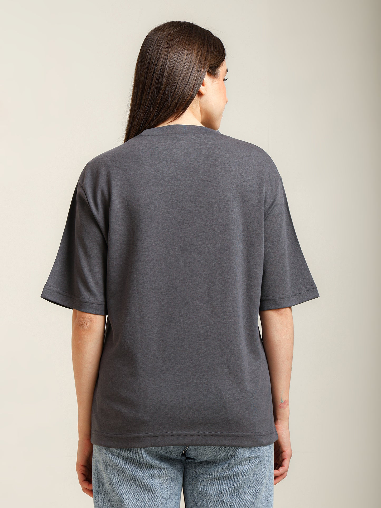 Uncuvr Grey Bamboo Oversize T-Shirt: Soft, Breezy & Effortless All Day