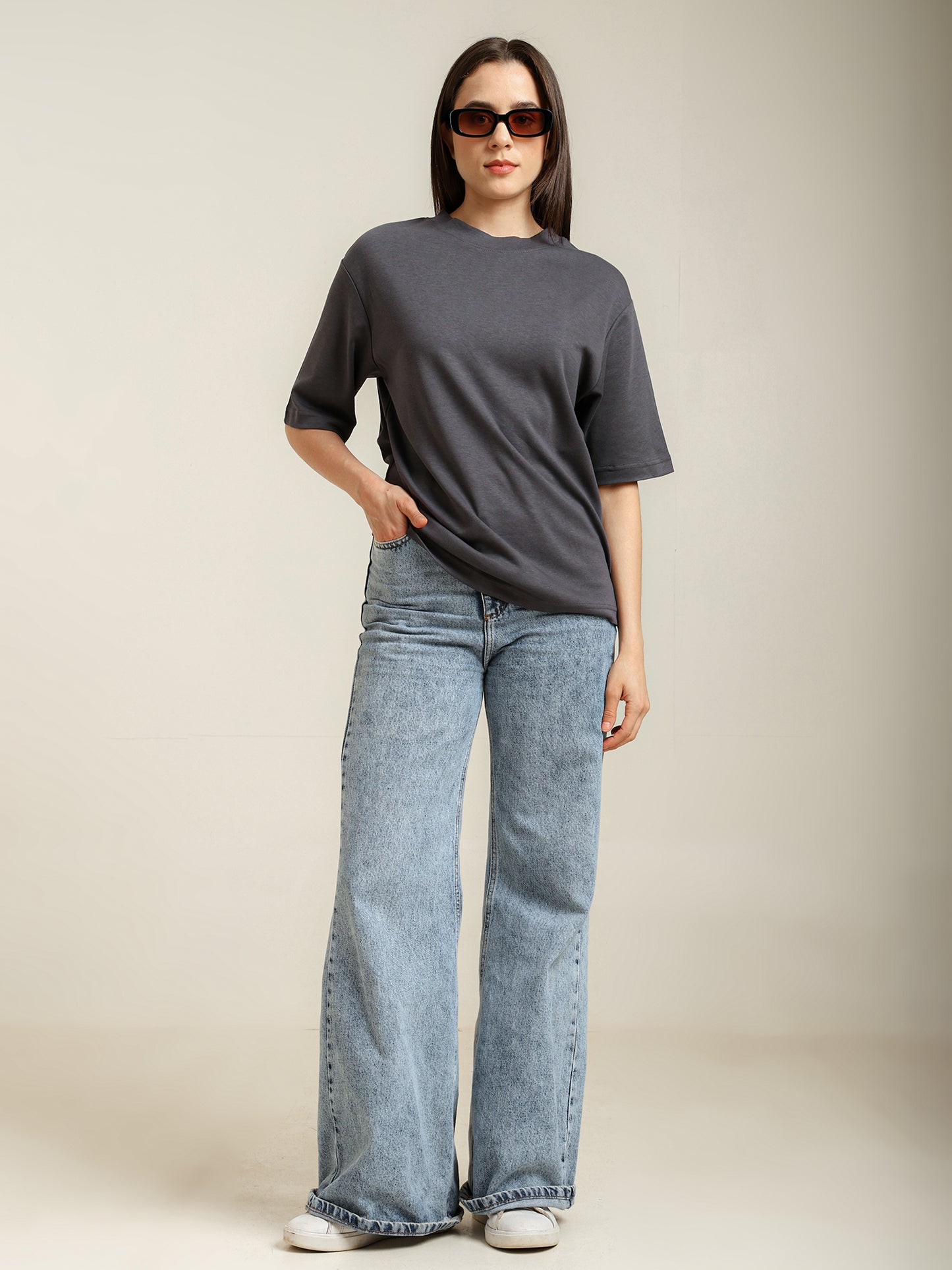 Uncuvr Grey Bamboo Oversize T-Shirt: Soft, Breezy & Effortless All Day