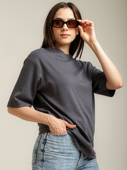 Uncuvr Grey Bamboo Oversize T-Shirt: Soft, Breezy & Effortless All Day