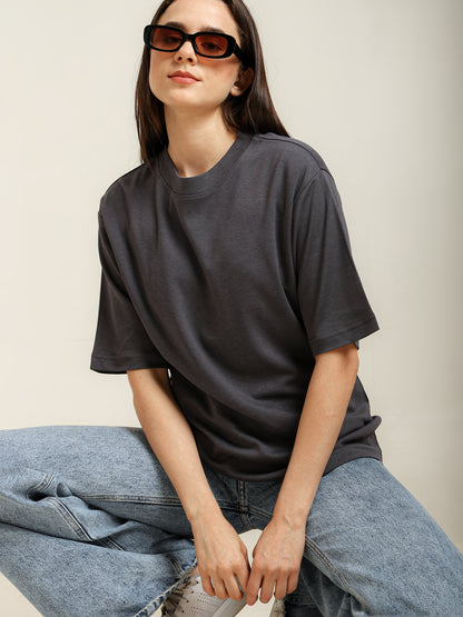 Uncuvr Grey Bamboo Oversize T-Shirt: Soft, Breezy & Effortless All Day