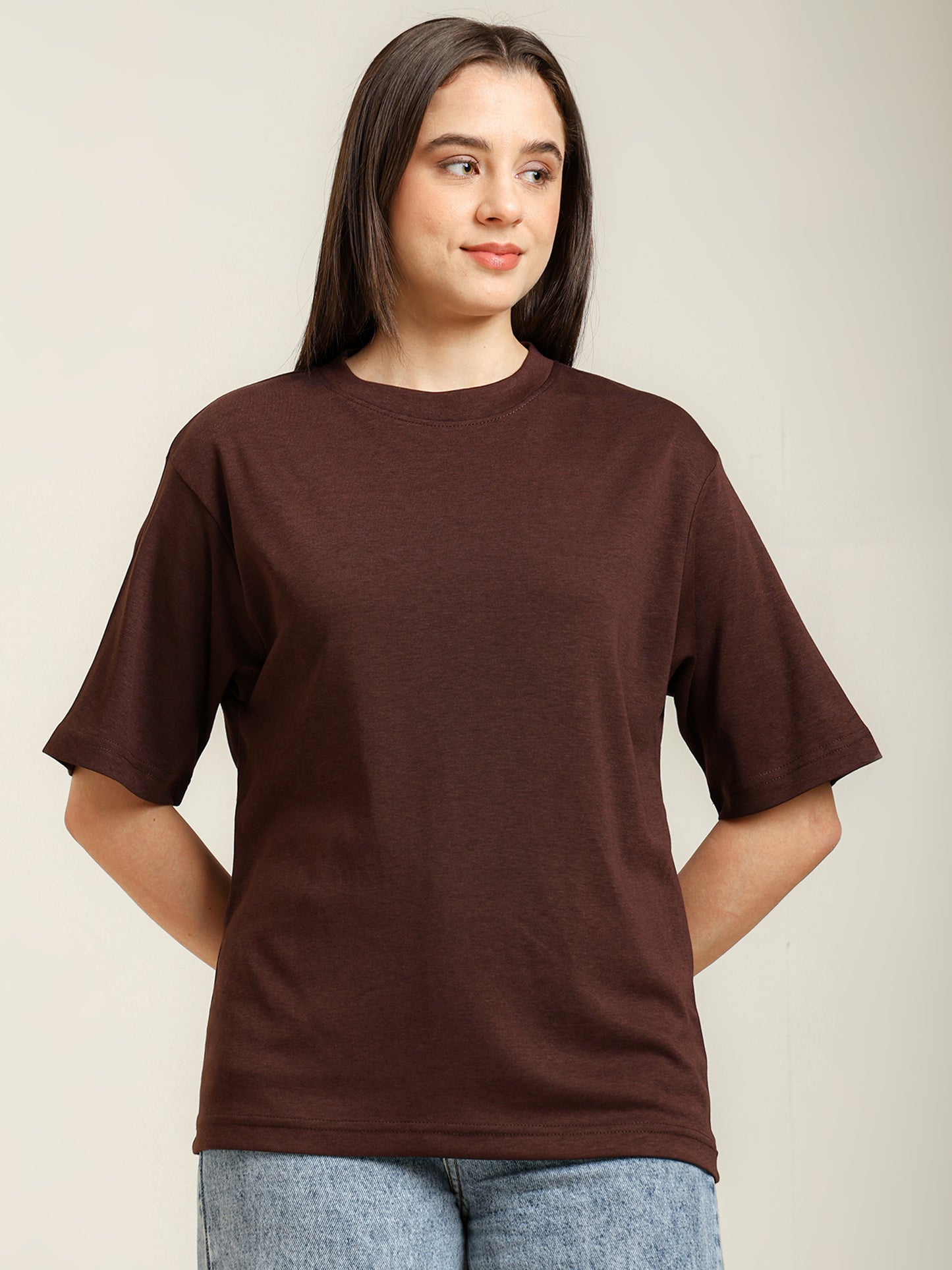 Uncuvr Coffee Bean Bamboo Oversize T-Shirt: Soft, Breezy & Effortless All Day