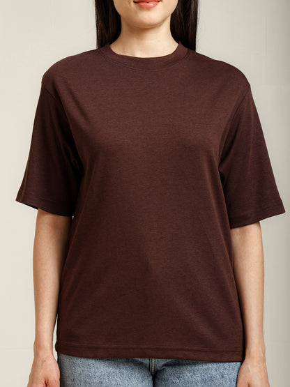 Uncuvr Coffee Bean Bamboo Oversize T-Shirt: Soft, Breezy & Effortless All Day