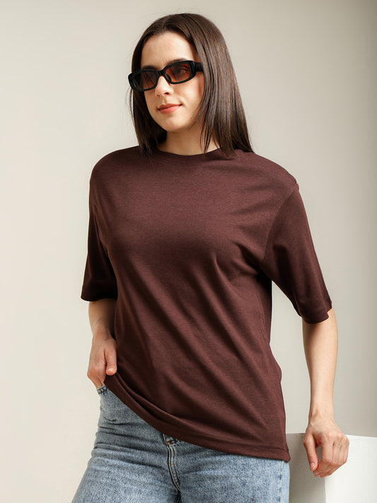 Uncuvr Coffee Bean Bamboo Oversize T-Shirt: Soft, Breezy & Effortless All Day