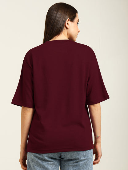 Uncuvr Wine Bamboo Oversize T-Shirt: Soft, Breezy & Effortless All Day