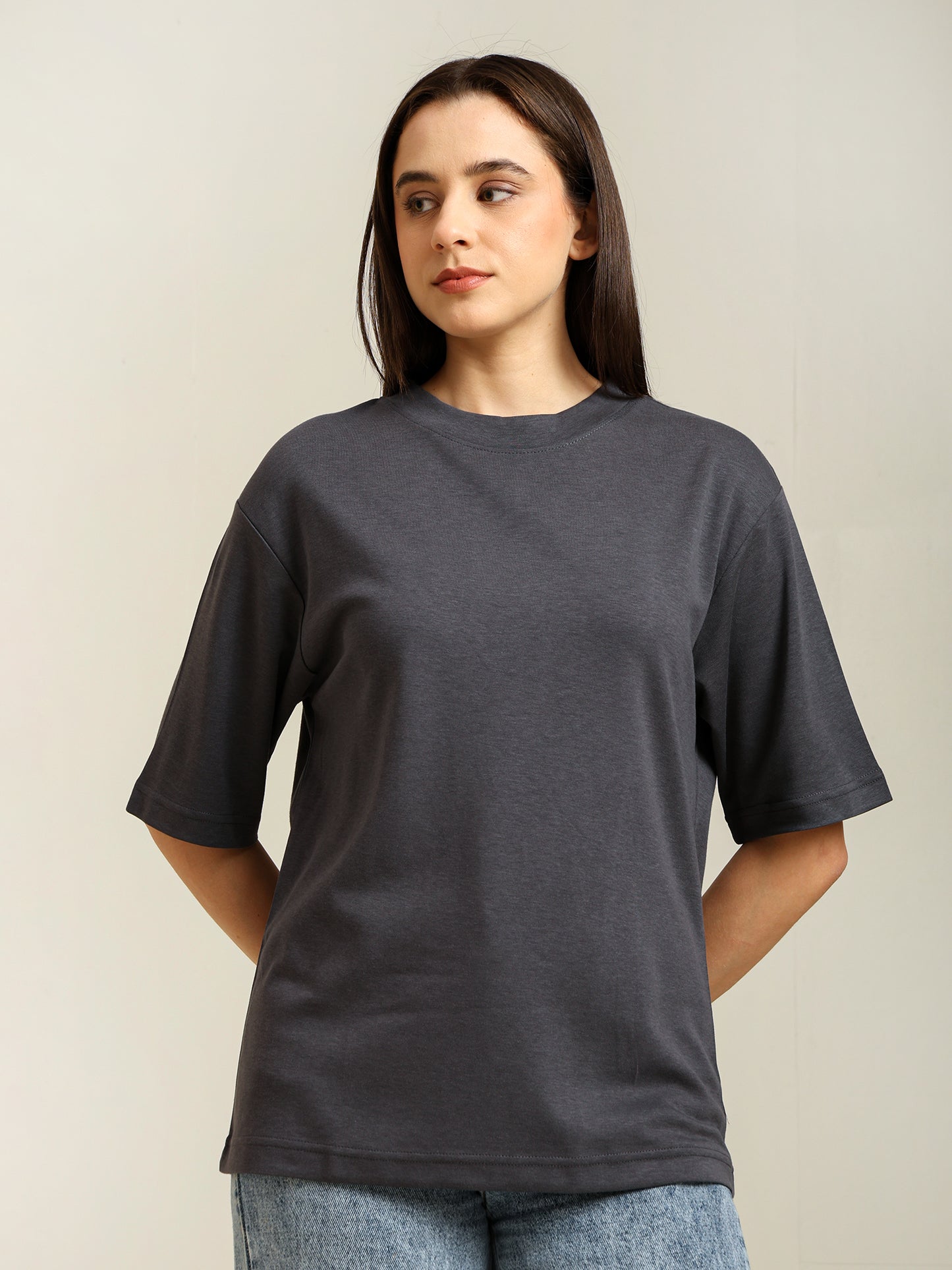 Uncuvr Grey Bamboo Oversize T-Shirt: Soft, Breezy & Effortless All Day