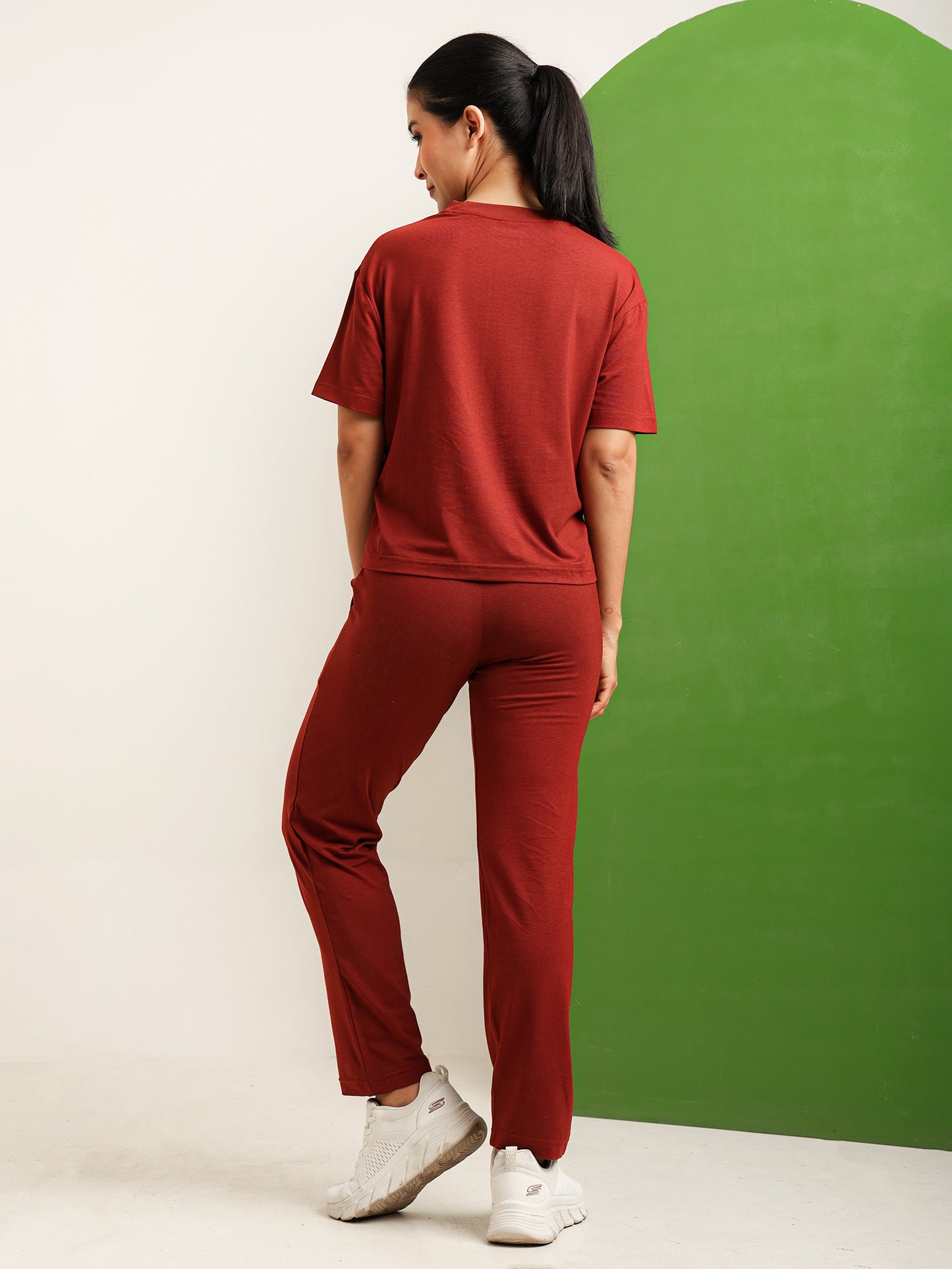 Uncuvr Rust Bamboo Sleepwear Lounge Set: Relax in Eco-Friendly Comfort