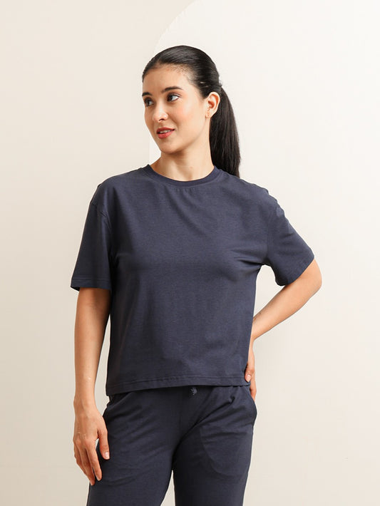 Uncuvr Mood Indigo Bamboo Basic T-Shirt: Soft, Breezy & Effortless All Day