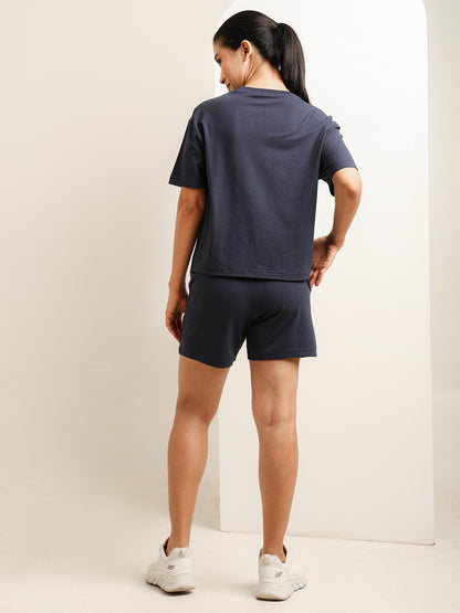 Uncuvr Mood Indigo Bamboo Sleepwear Shorts Set: Relax in Eco-Friendly Comfort