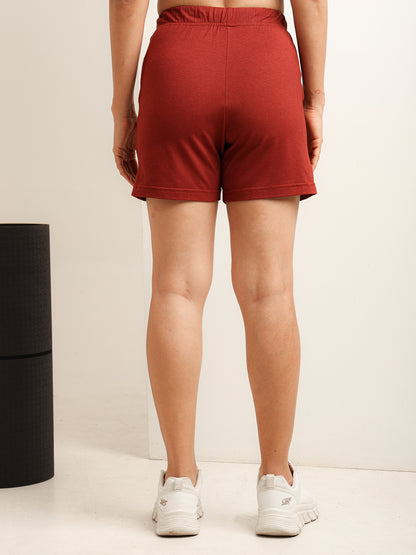 Uncuvr Rust Bamboo Sleepwear Shorts: Relax in Eco-Friendly Comfort