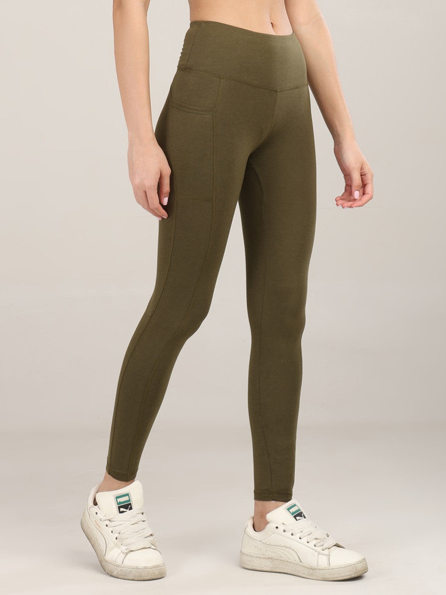 Uncuvr Moss Green Bamboo Leggings: Effortless Style, Ultimate Comfort