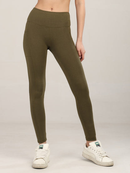 Uncuvr Moss Green Bamboo Leggings: Effortless Style, Ultimate Comfort