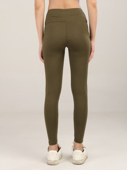 Uncuvr Moss Green Bamboo Leggings: Effortless Style, Ultimate Comfort