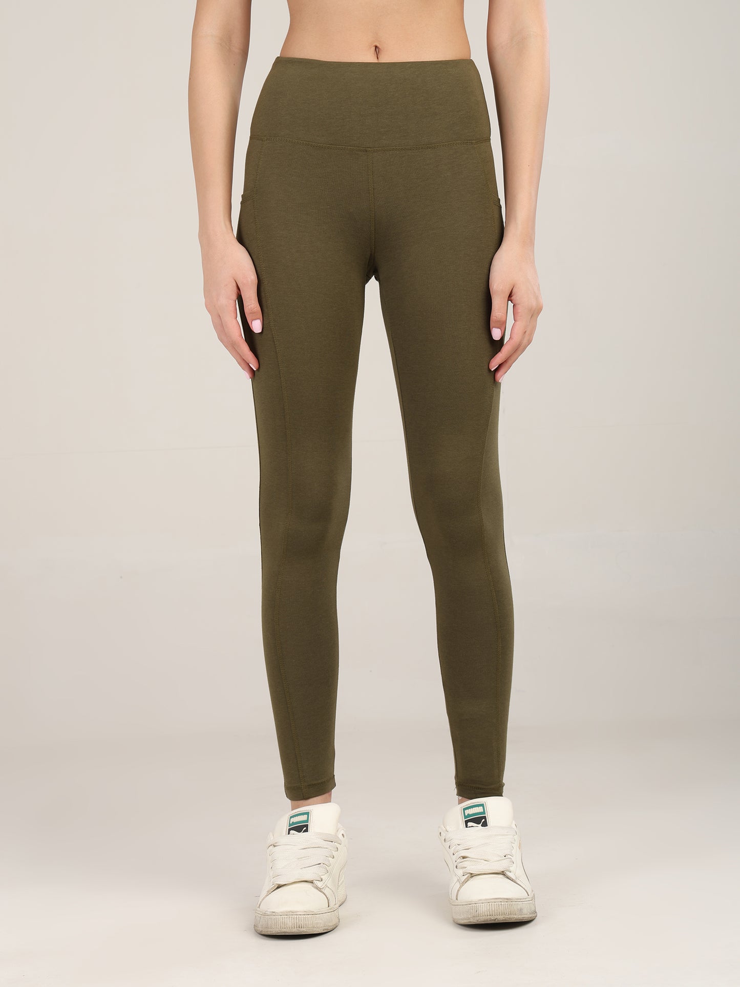 Uncuvr Moss Green Bamboo Leggings: Effortless Style, Ultimate Comfort