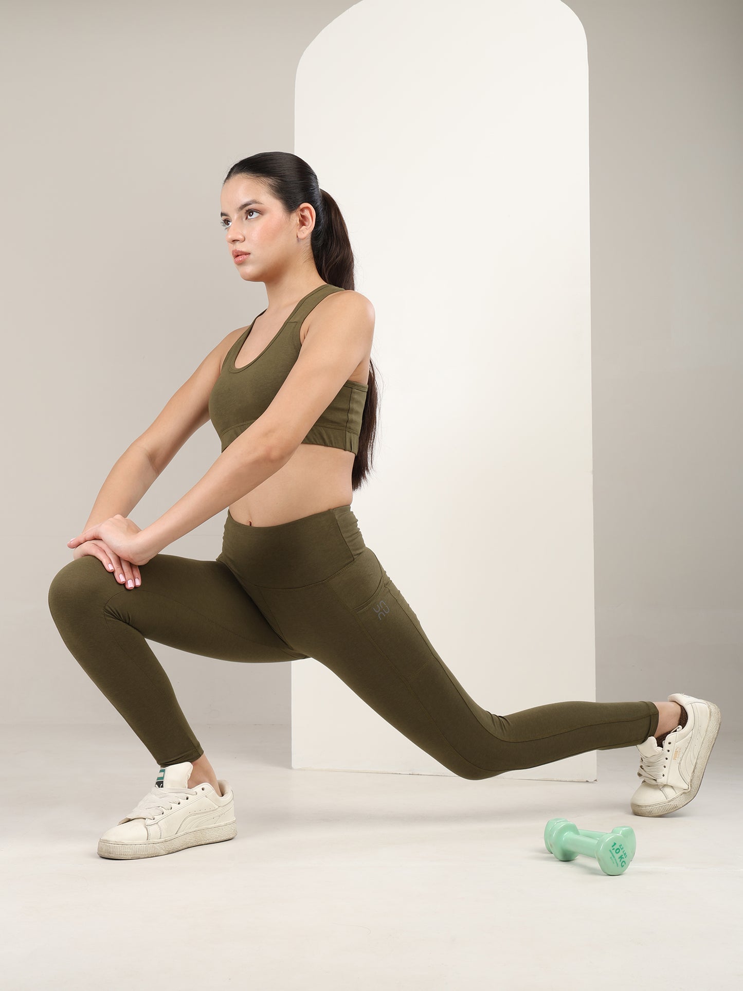 Uncuvr Moss Green Bamboo Activewear Set: Where Comfort Meets Performance