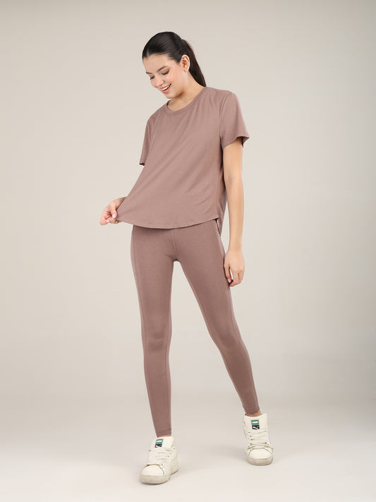 Uncuvr Walnut Bamboo Workout Set: Where Comfort Meets Performance