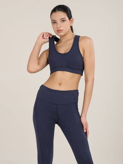 Uncuvr Mood Indigo Bamboo Sports Bra: Bold, Sustainable, and Unstoppable