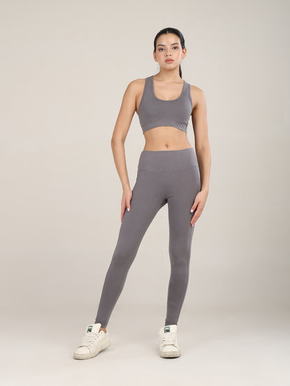 Uncuvr Ash Grey Bamboo Activewear Set: Where Comfort Meets Performance