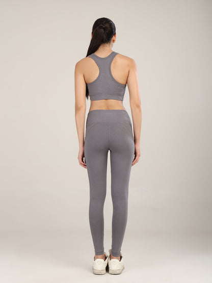 Uncuvr Ash Grey Bamboo Activewear Set: Where Comfort Meets Performance
