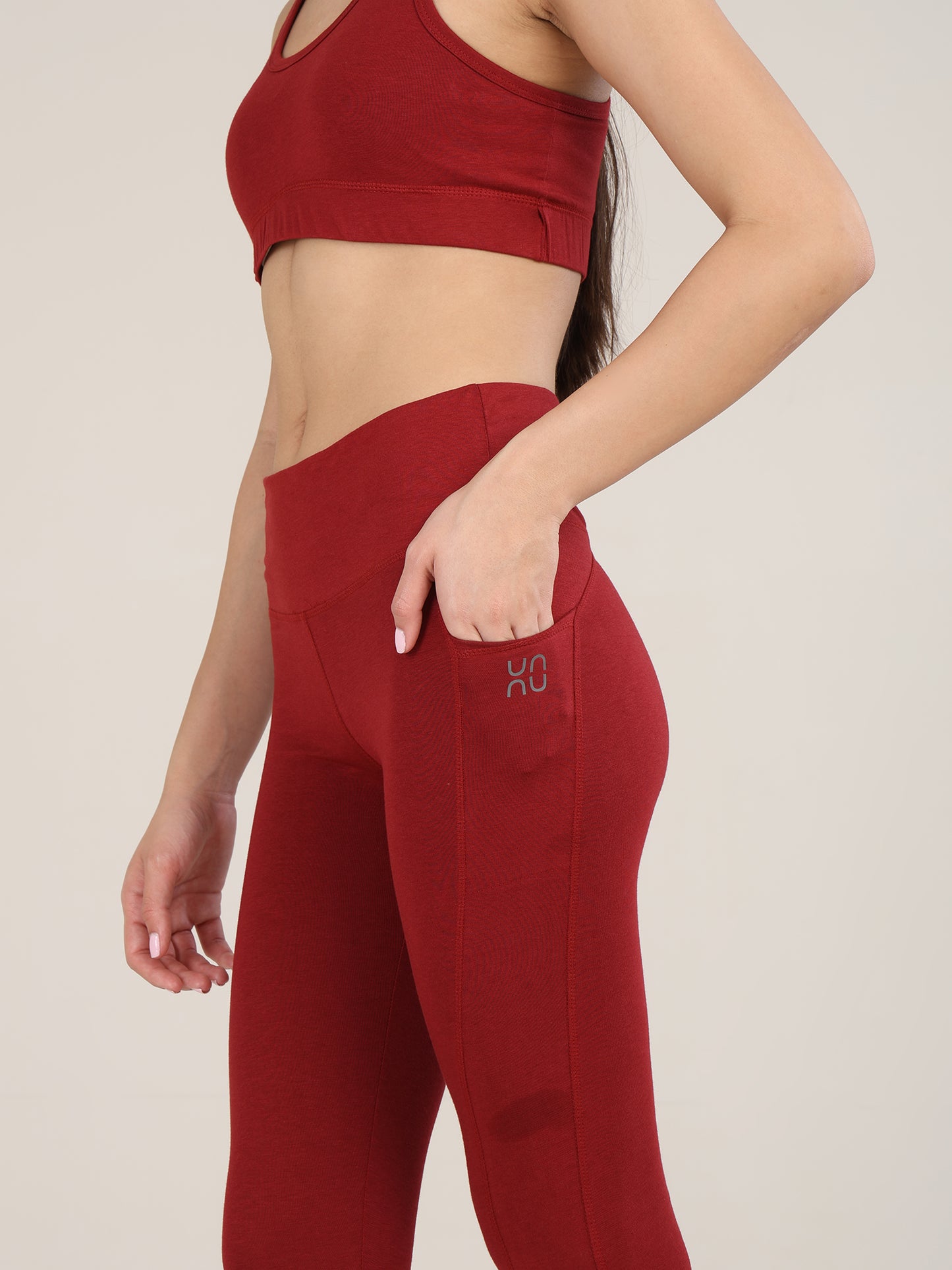 Uncuvr Deep Red Bamboo Leggings: Effortless Style, Ultimate Comfort