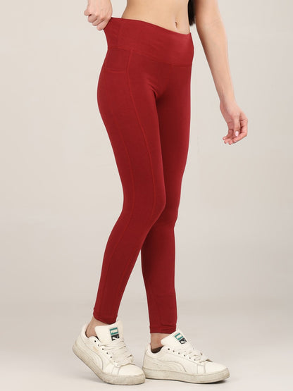 Uncuvr Deep Red Bamboo Leggings: Effortless Style, Ultimate Comfort