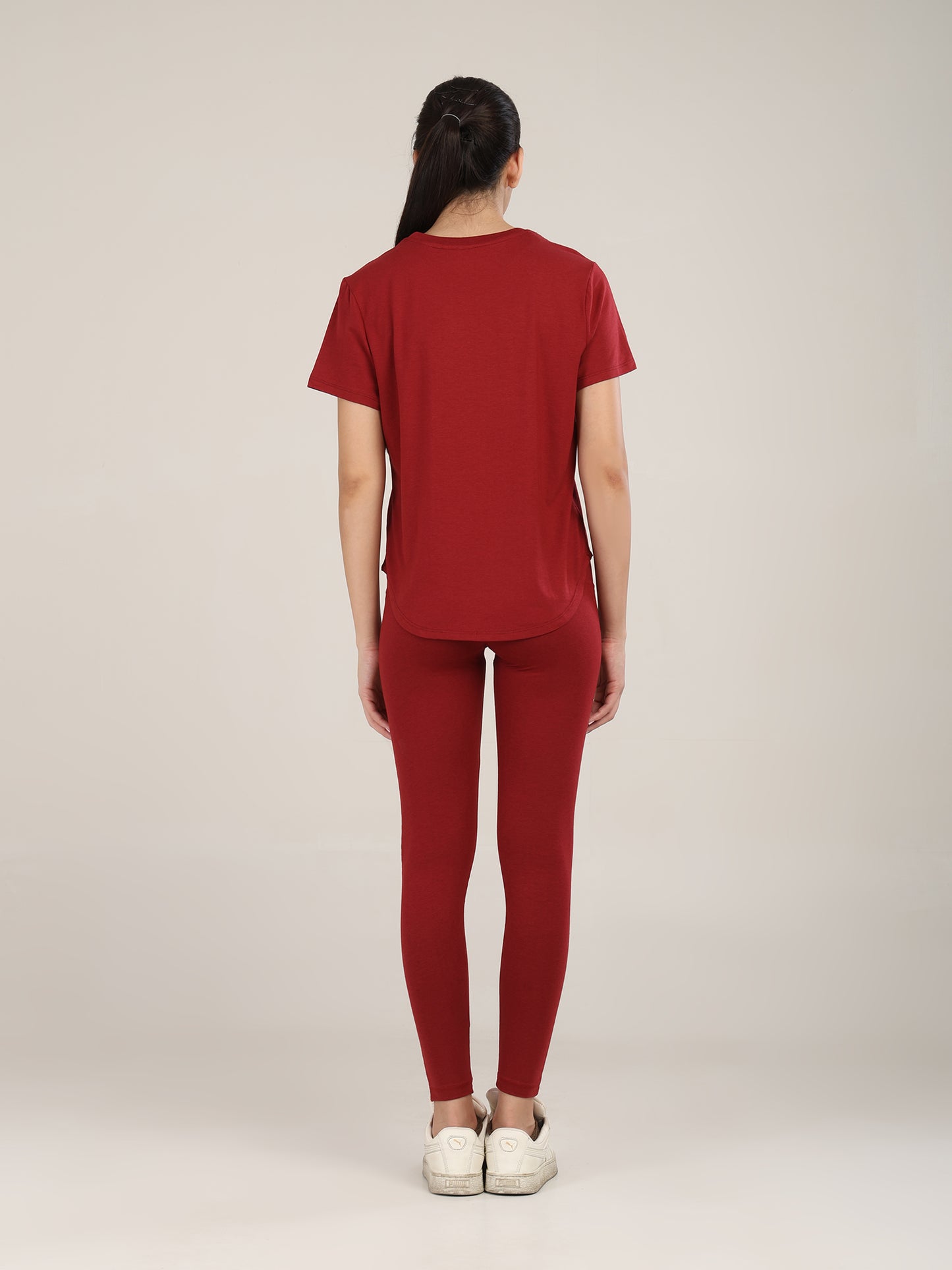 Uncuvr Deep Red Bamboo Workout Set: Where Comfort Meets Performance