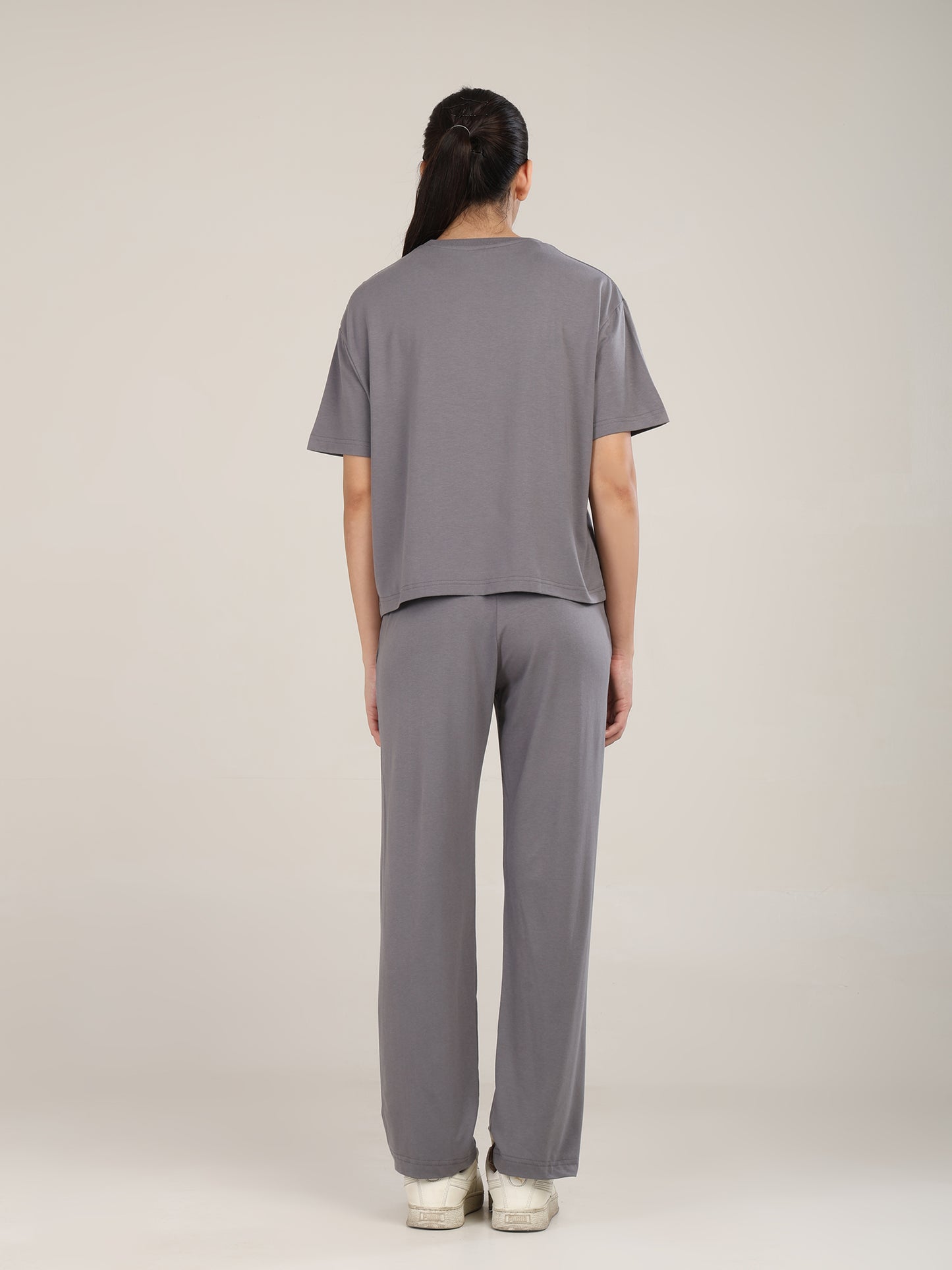Uncuvr Ash Grey Bamboo Sleepwear Lounge Set: Relax in Eco-Friendly Comfort