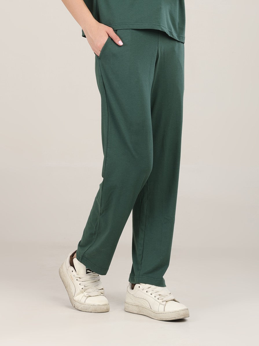 Uncuvr Forest Green Bamboo Sleepwear Lounge Pants: Relax in Eco-Friendly Comfort