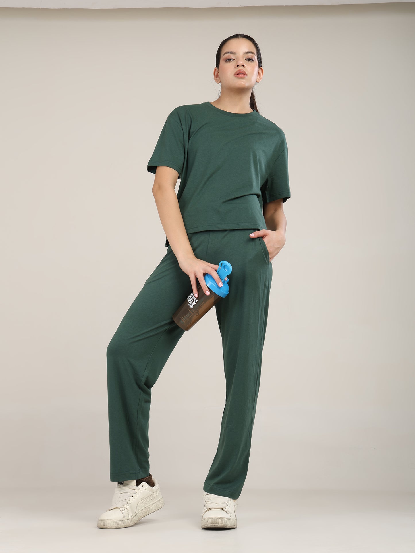 Uncuvr Forest Green Bamboo Sleepwear Set of 3: Relax in Eco-Friendly Comfort
