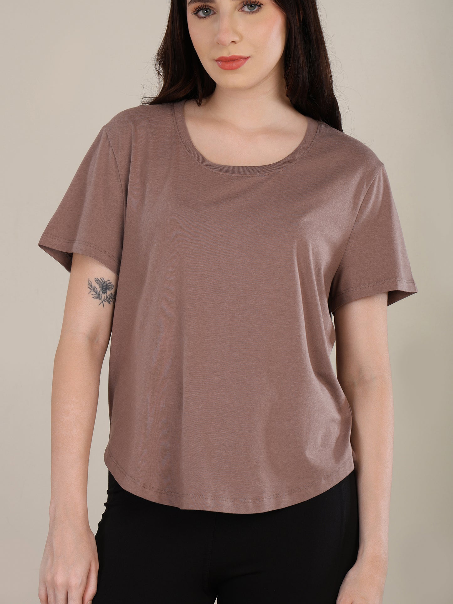 Uncuvr Walnut Bamboo Comfort T-Shirt: Soft, Breezy & Effortless All Day