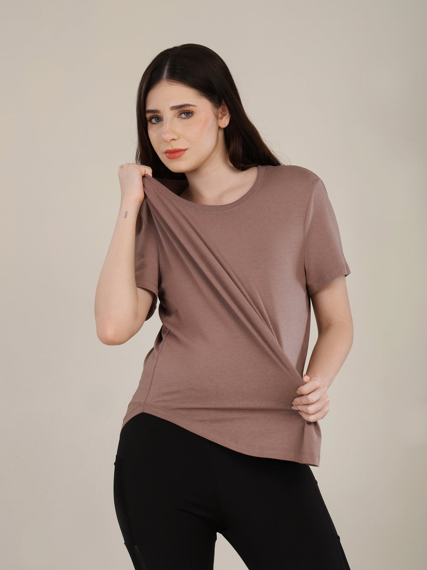 Uncuvr Walnut Bamboo Comfort T-Shirt: Soft, Breezy & Effortless All Day