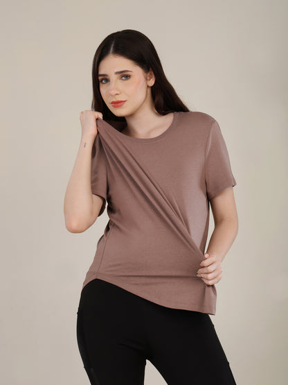 Uncuvr Walnut Bamboo Comfort T-Shirt: Soft, Breezy & Effortless All Day