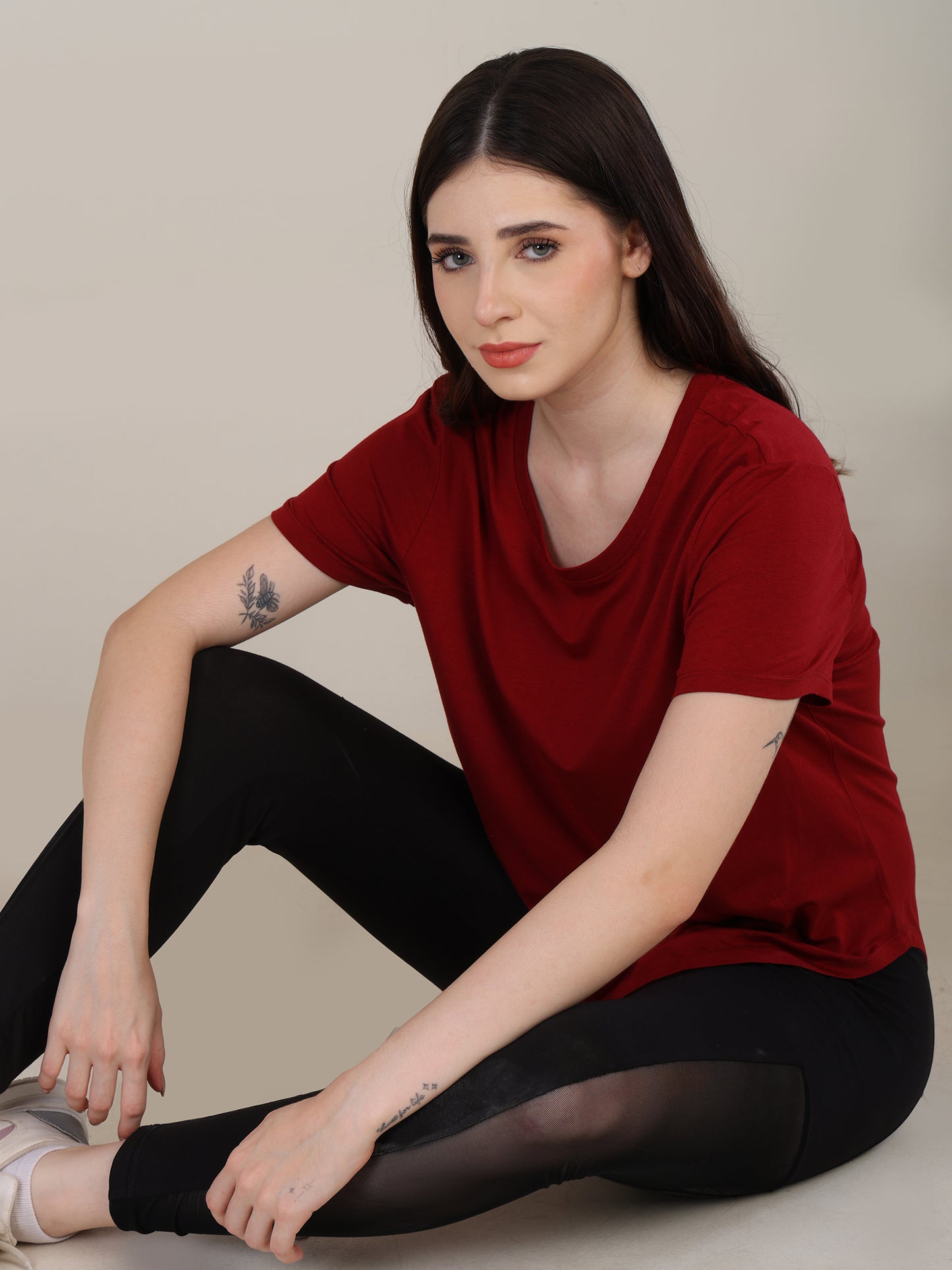 Uncuvr Deep Red Bamboo Comfort T-Shirt: Soft, Breezy & Effortless All Day