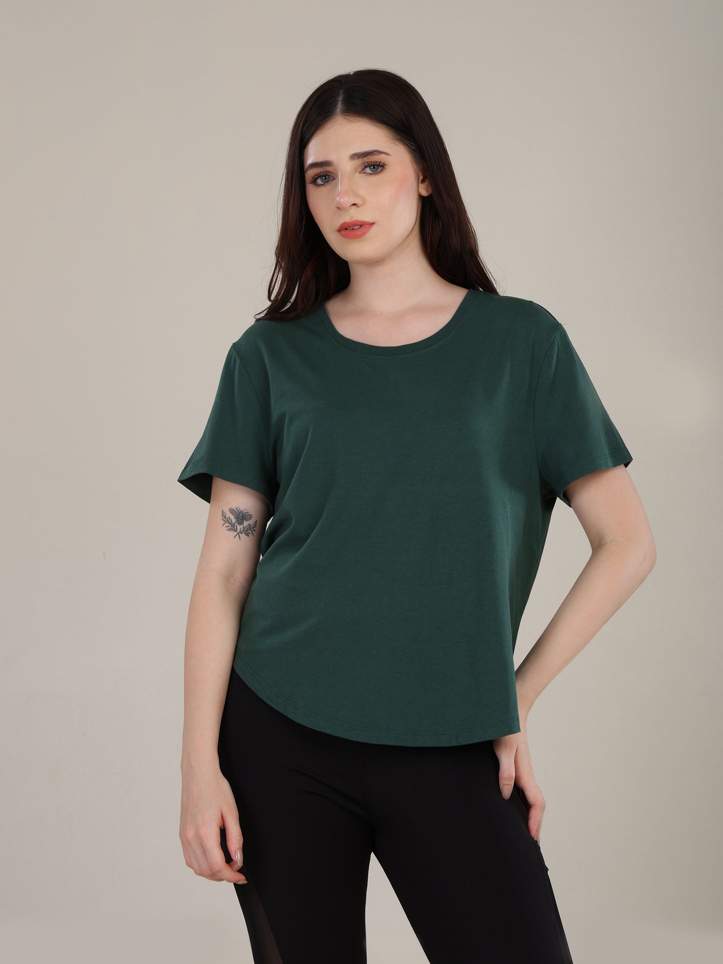 Uncuvr Forest Green Bamboo Comfort T-Shirt: Soft, Breezy & Effortless All Day