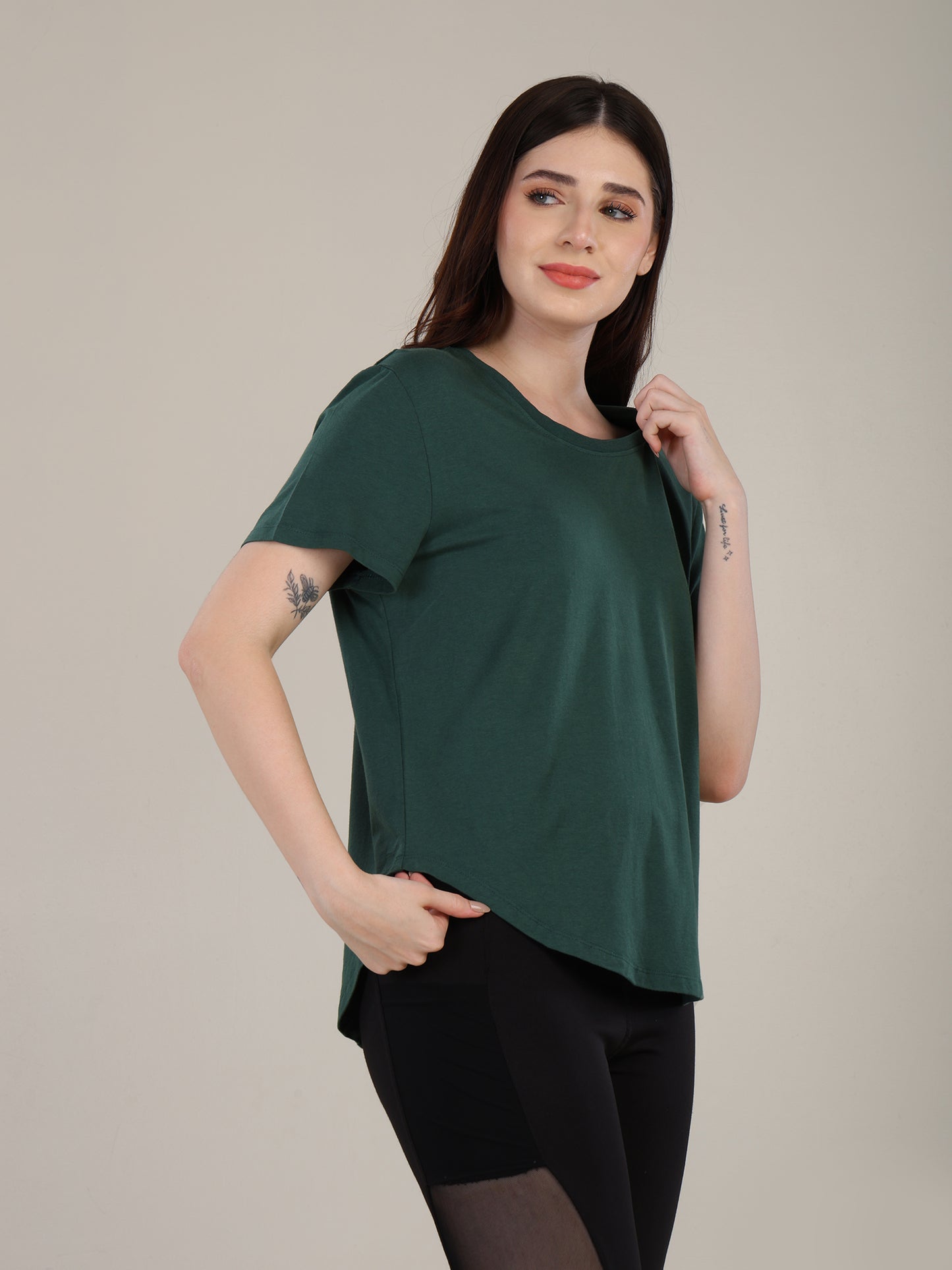Uncuvr Forest Green Bamboo Comfort T-Shirt: Soft, Breezy & Effortless All Day