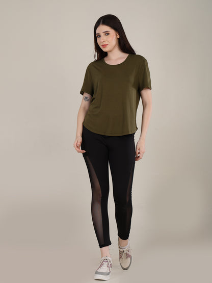 Uncuvr Moss Green Bamboo Comfort T-Shirt: Soft, Breezy & Effortless All Day