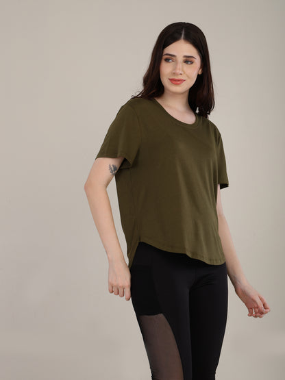 Uncuvr Moss Green Bamboo Comfort T-Shirt: Soft, Breezy & Effortless All Day