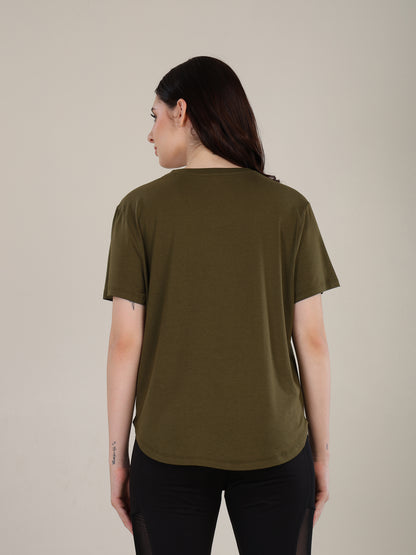 Uncuvr Moss Green Bamboo Comfort T-Shirt: Soft, Breezy & Effortless All Day