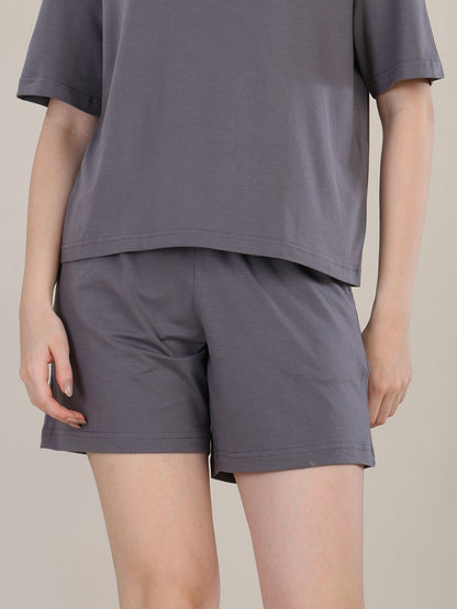 Uncuvr Ash Grey Bamboo Sleepwear Shorts: Relax in Eco-Friendly Comfort