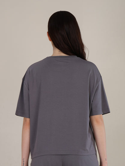 Uncuvr Ash Grey Bamboo Basic T-Shirt: Soft, Breezy & Effortless All Day