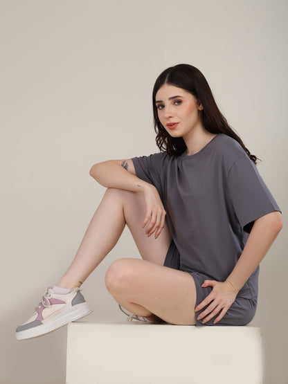 Uncuvr Ash Grey Bamboo Basic T-Shirt: Soft, Breezy & Effortless All Day