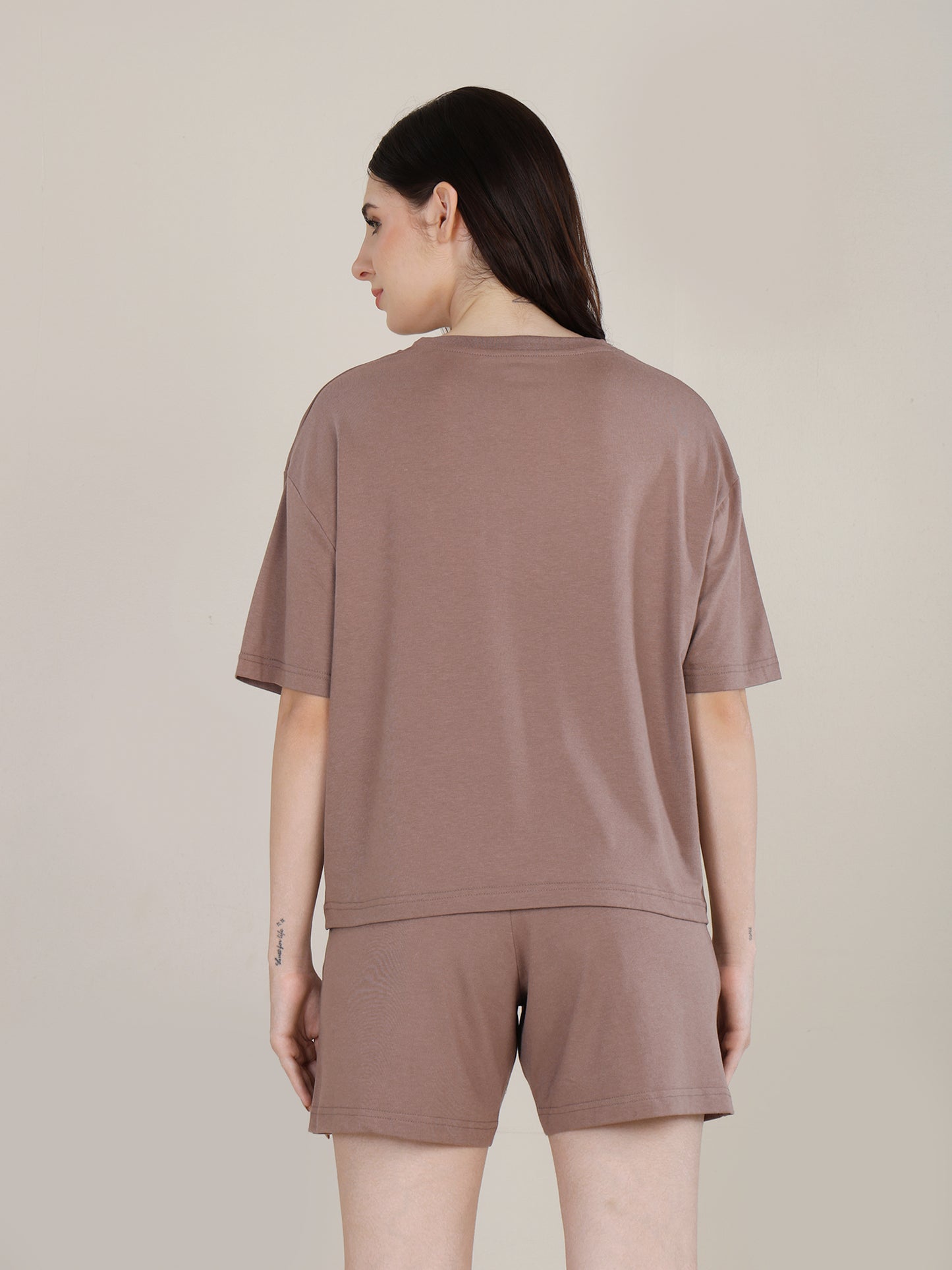 Uncuvr Walnut Bamboo Sleepwear Shorts Set: Relax in Eco-Friendly Comfort